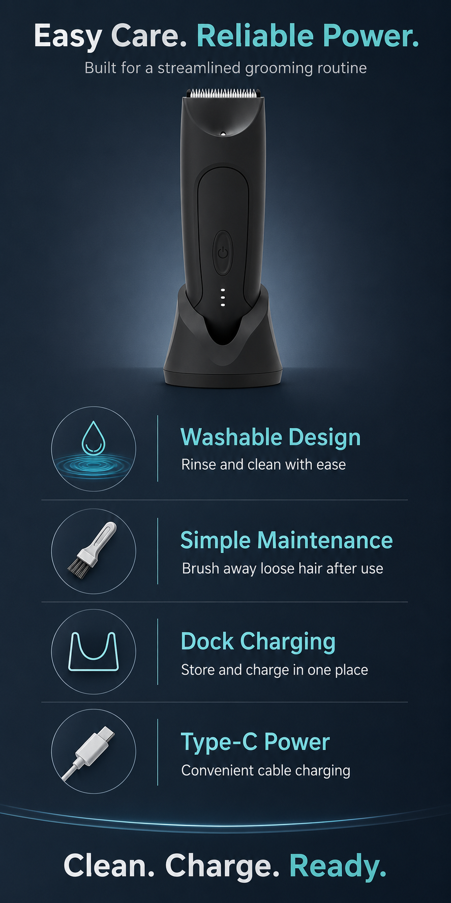 AIMEI HC-W030 body trimmer OEM product detail image C.